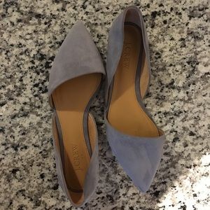 J Crew Zoe Suede D’Orsay Flats